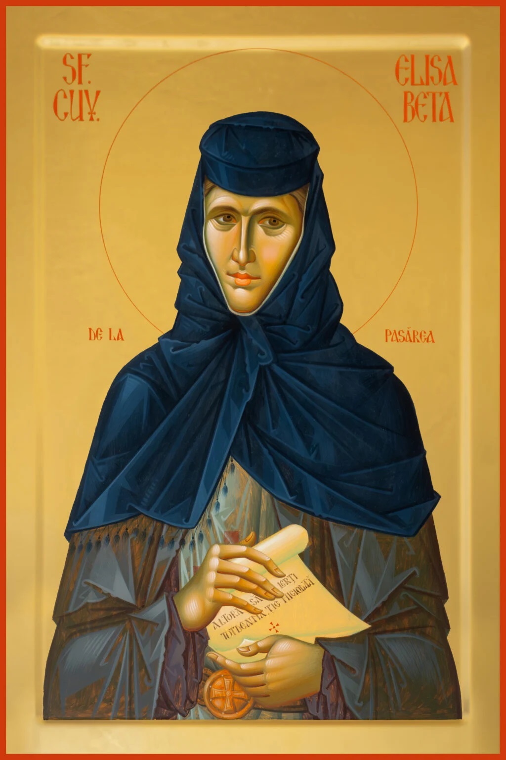 Icoana Sfintei Cuvioase Elisabeta de la Pasarea